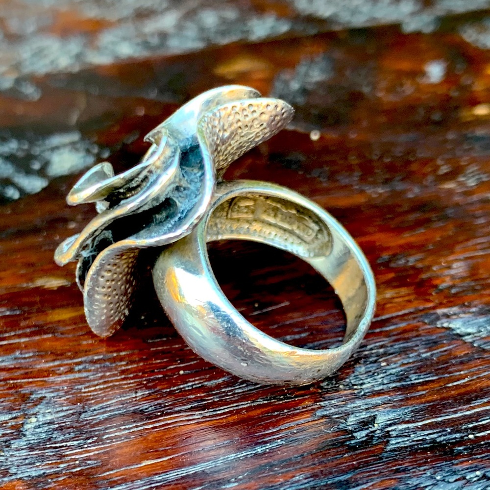 Silpada SilverBlooming Flower Ring Size 7